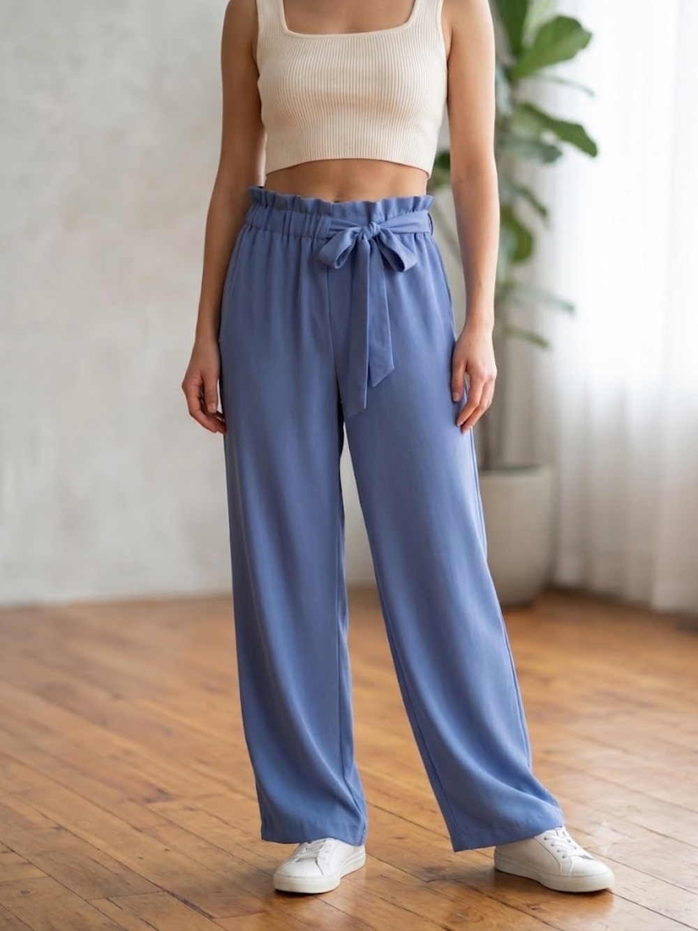 Topshop high waisted crop pants